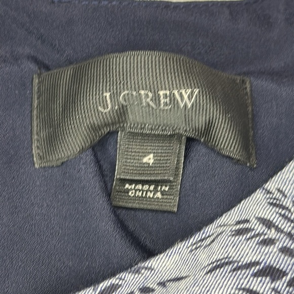 J. Crew Women’s Palm Tree Print Drop Waist Sleeveless Dress 4 - Picture 11 of 13